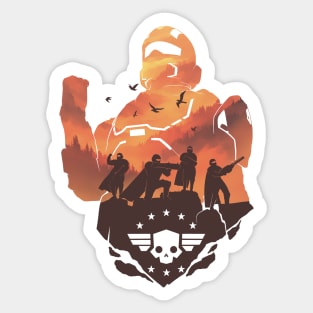 For Democracy - Helldivers Sticker